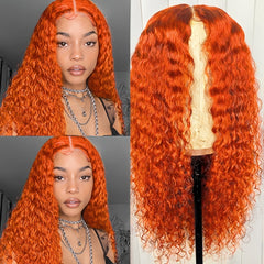 13x4 Lace Frontal Wig Transparent Kinky Curly Wig Natural Hairline Human Hair