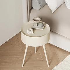 Creamy Wind Bedside Cabinet Modern Household Bedroom Small Bedside Storage Cabin