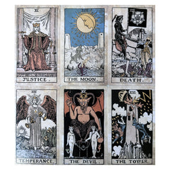 Retro Waite Tarot Deck 78 Cards Study Guide