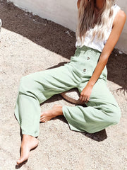 Smocked Waist Wide Leg Pants Casual Pants For Summer