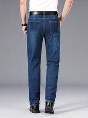 Men's Stretch Straight Leg Jeans Business Gift