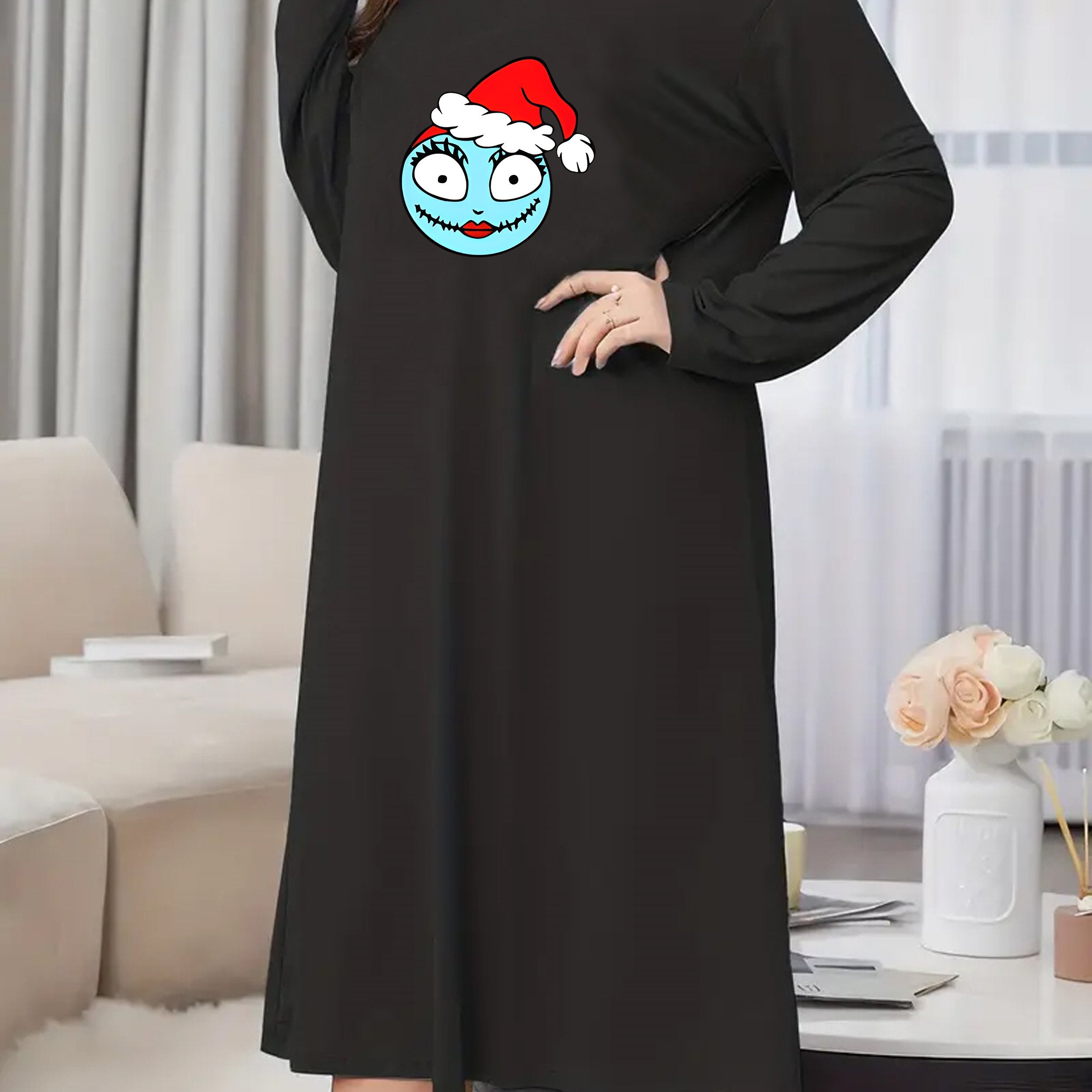 Christmas Nightdress Women's Tee Sleep Dress