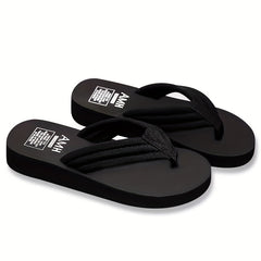 Women's Platform Flip Flops Casual Clip Toe Summer Beach Shoes