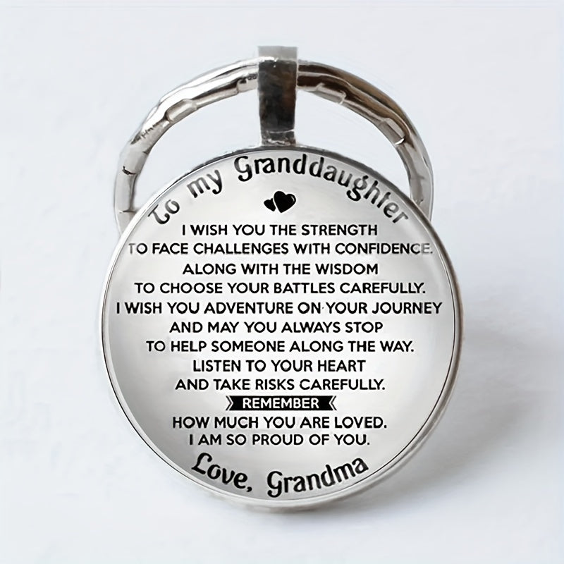 Vintage English Keychain Necklace for Boys