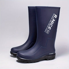 Men High Top Waterproof Rain Boots for Outdoor Walking Fishing