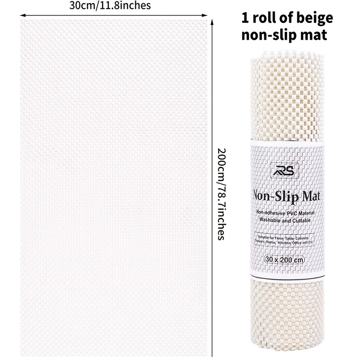 Non Adhesive Non Slip Shelf Liner for Kitchen Drawer Easy to Clean Cabinet Liner