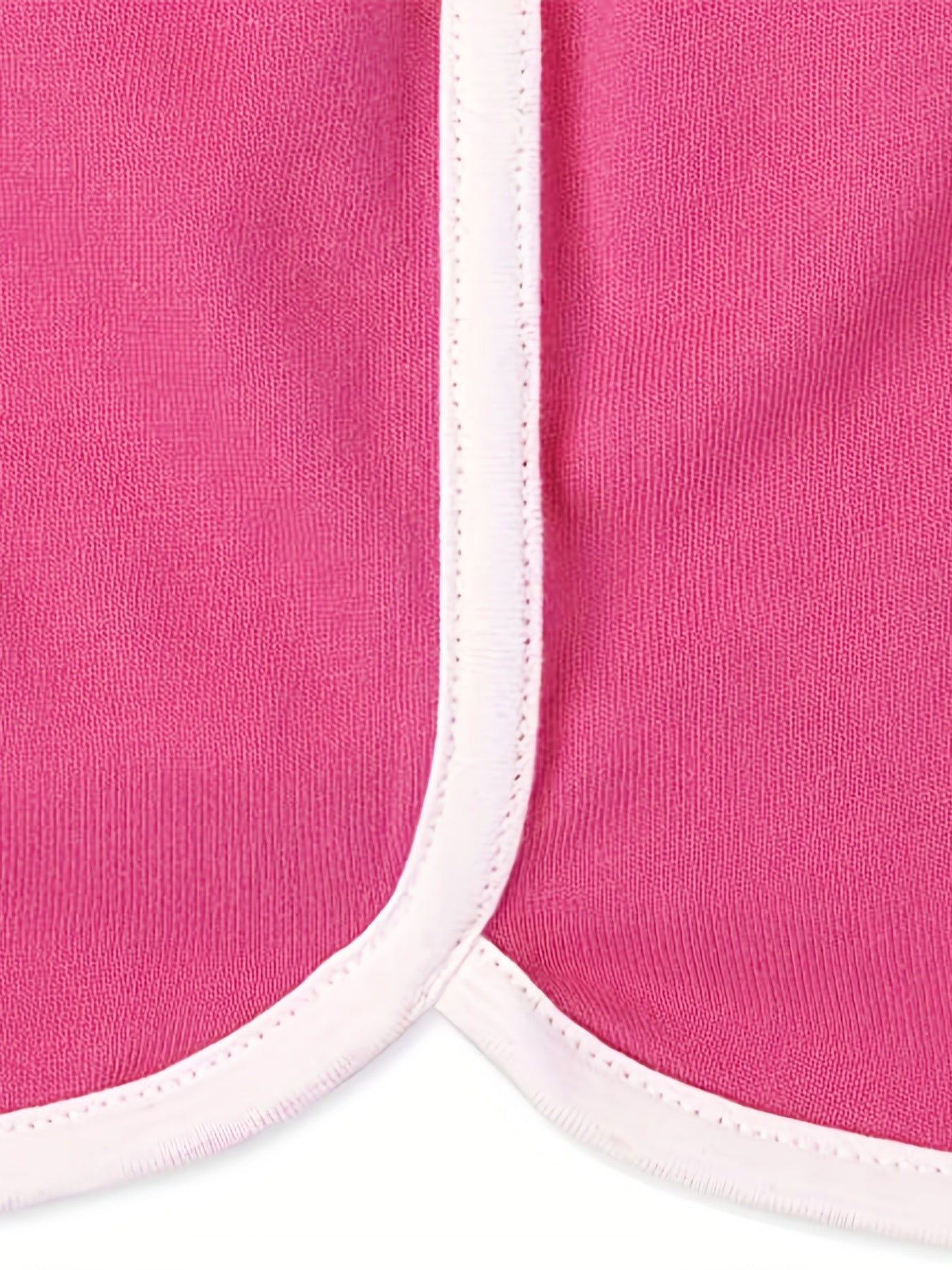 Girl's Solid Casual Shorts 5-Piece Set