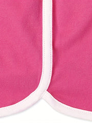 Girl's Solid Casual Shorts 5-Piece Set