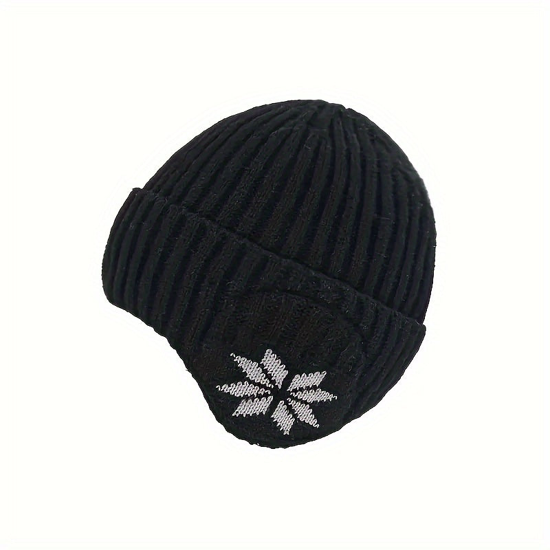 Winter Velvet Thickened Knitted Hat Ear Protection Beanie Hats