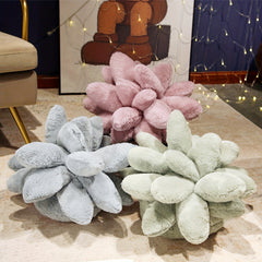 1pc Succulent Pillows Stuffed Plush, 3D Cactus Pillow for Home Decor