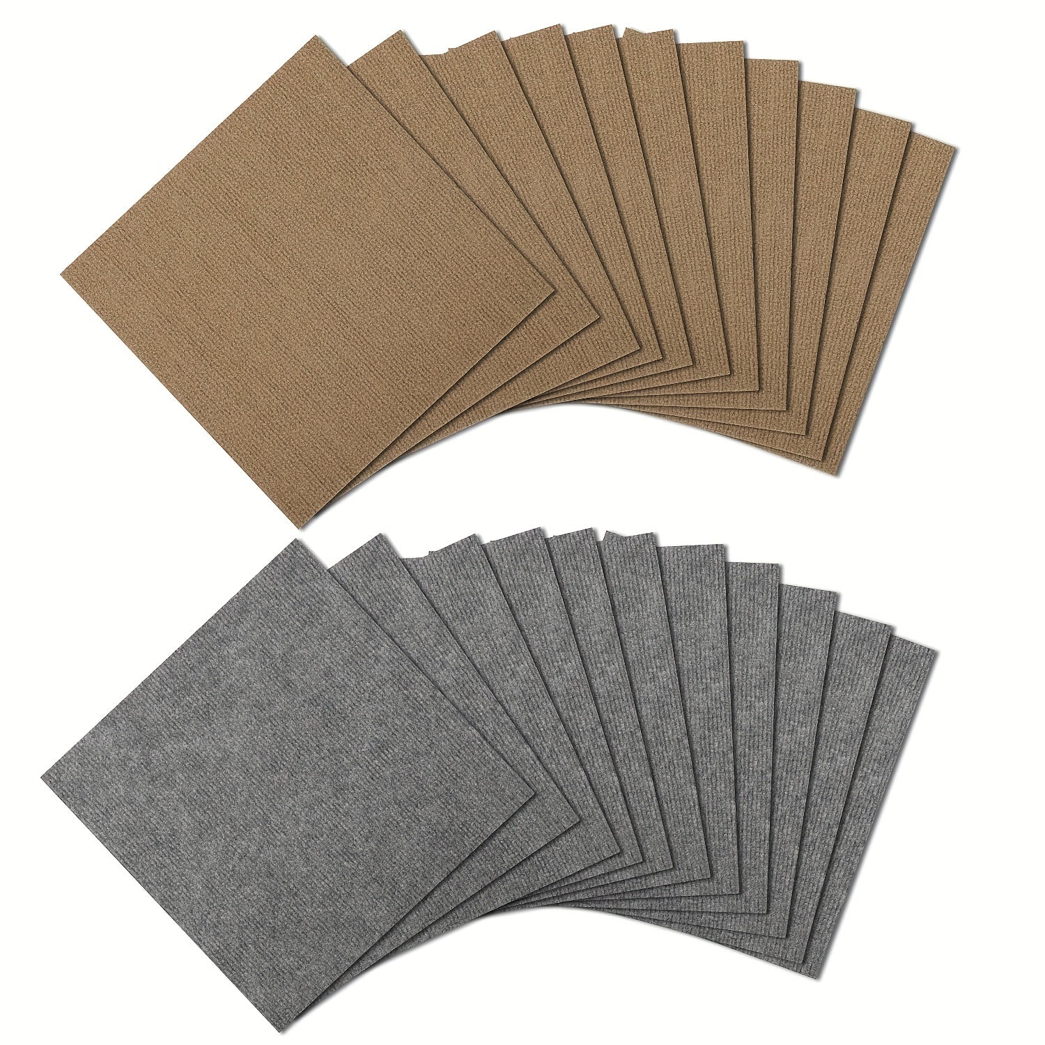 20pcs Plush Puzzle Floor Mat Soft Area Rug Anti Slip Comfort Seat Pads