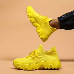 Men's Lace up Sneakers Athletic Shoes Breathable Running Basketball Gym