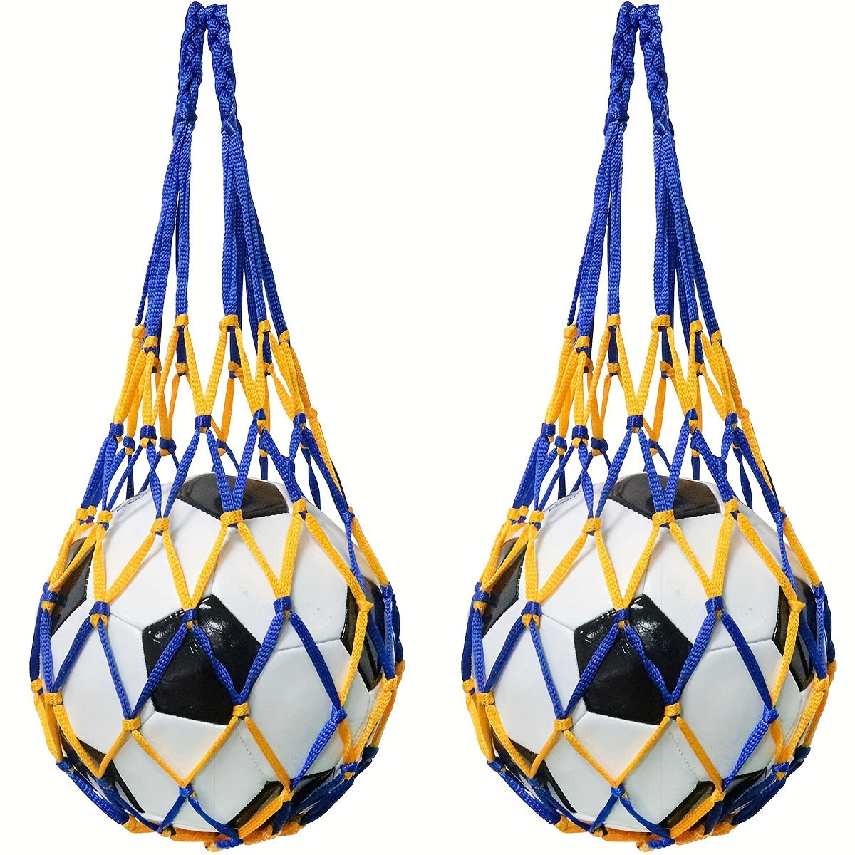 2PCS Basketball Net Bag Soccer Football Mesh Storage Sports Ball Bag