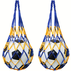 2PCS Basketball Net Bag Soccer Football Mesh Storage Sports Ball Bag