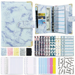 Waterproof Portable A6 Marbled Notebook Budget Book