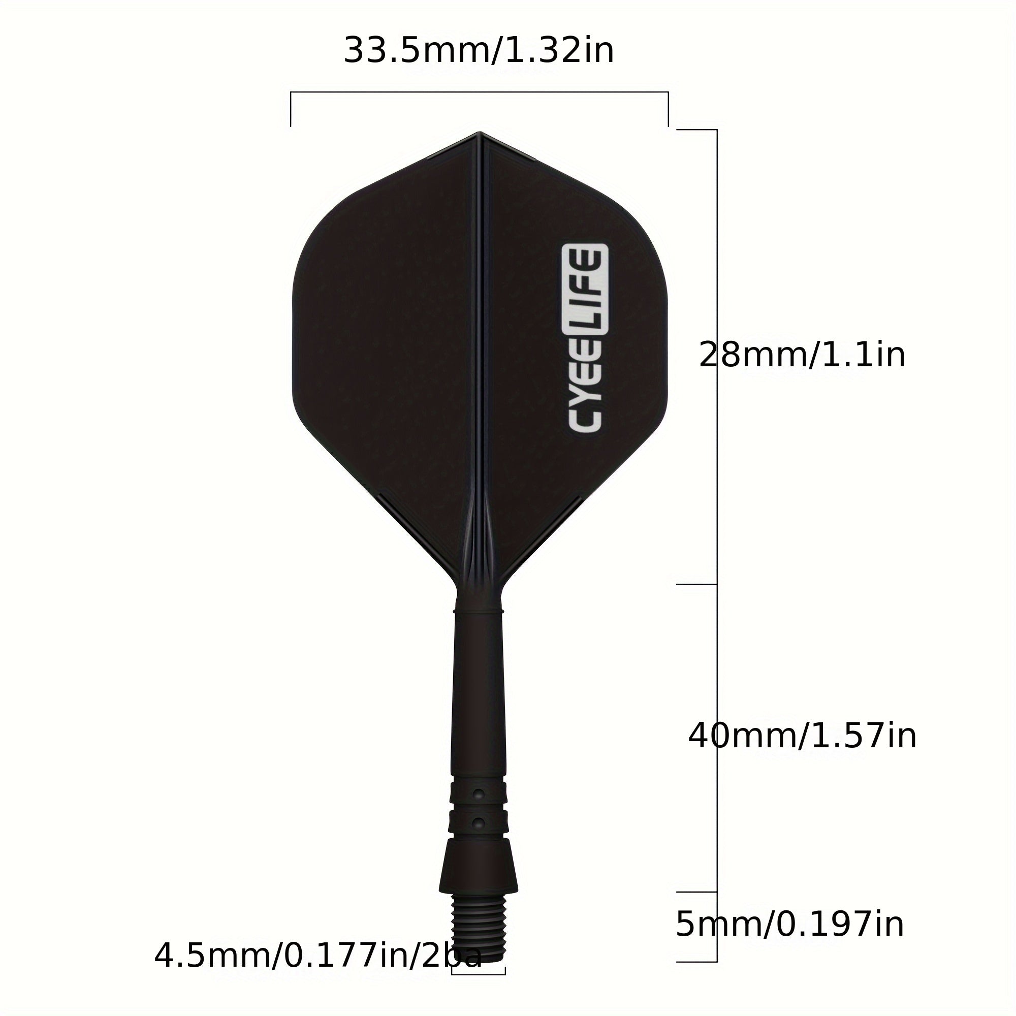 CyeeLife 2 Sets Integrated Dart Flights And Shafts Dart Accessories