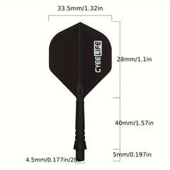 CyeeLife 2 Sets Integrated Dart Flights And Shafts Dart Accessories