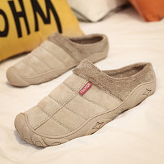 Men's Warm Fleece Non Slip Slides Slippers Comfortable Shoes