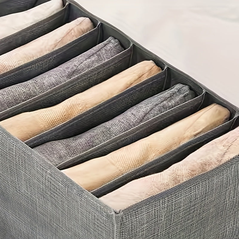 Wardrobe Clothes Organizer With Handle Clothes Separation Storage Box