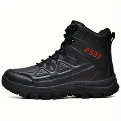 Men's High Top Military Style Hiking Boots Non-Slip Lace Up Shoes