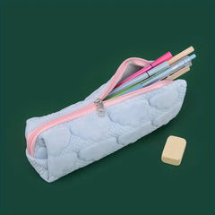 Small Fresh Pencil Case Short Plush Stationery Storage Bag