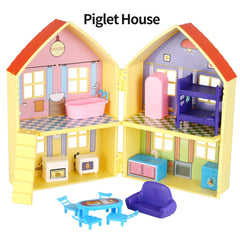 Kids' Home Kitchen Playset Sofa Bunk Bed Mix Plastic Dollhouse Girls' Room