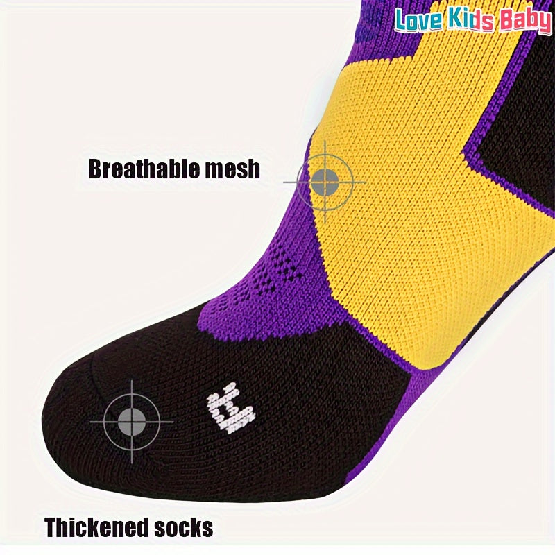 Pair Soccer Training Socks Running Socks Thick Sports Socks One Size