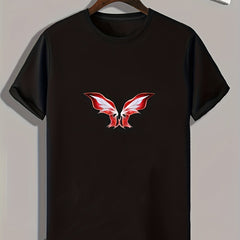 Wings Print Men's Graphic T-Shirt for Summer