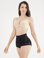 Lace Trim Shaping Panties Tummy Control Compression Panties