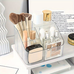 Desktop Cosmetic Storage Box Transparent Plastic Box With Compartments
