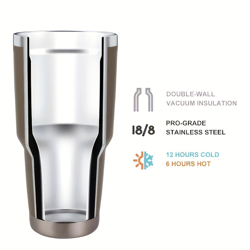 Green Plant Series Stainless Steel Tumbler Insulation Cup With Lid And Straw