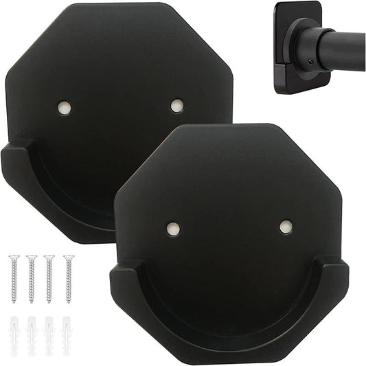 Adhesive Shower Curtain Rod Holders with Extra Support