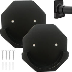 Adhesive Shower Curtain Rod Holders with Extra Support