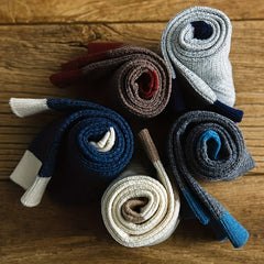 Men's Block Crew Socks Breathable Cotton Blend Casual Comfy Outdoor Wear