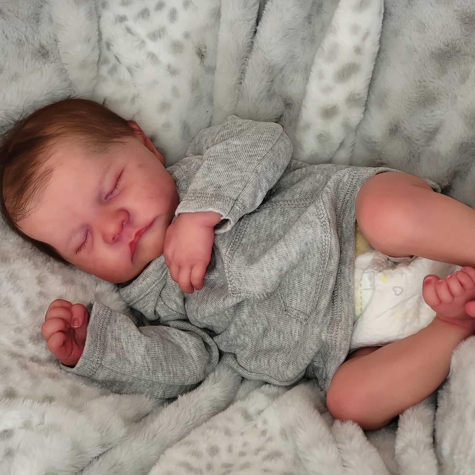 Realistic Newborn Baby Doll Soft Cloth Body Vinyl Doll Boy Doll High Gift