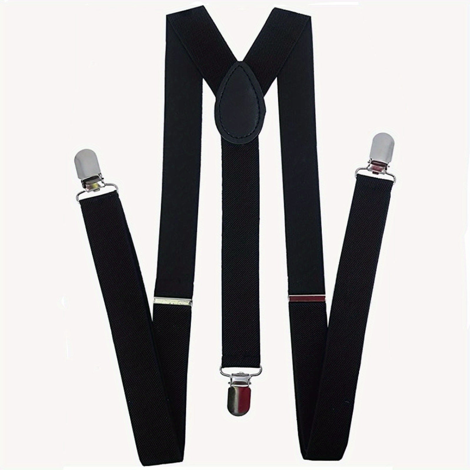 Kids Adjustable Suspenders Y Back With Metal Clips
