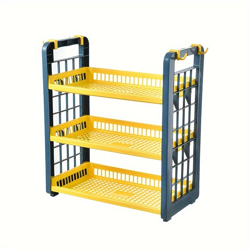 3-layer Kitchen Seasoning Rack Bathroom Storage Organizer
