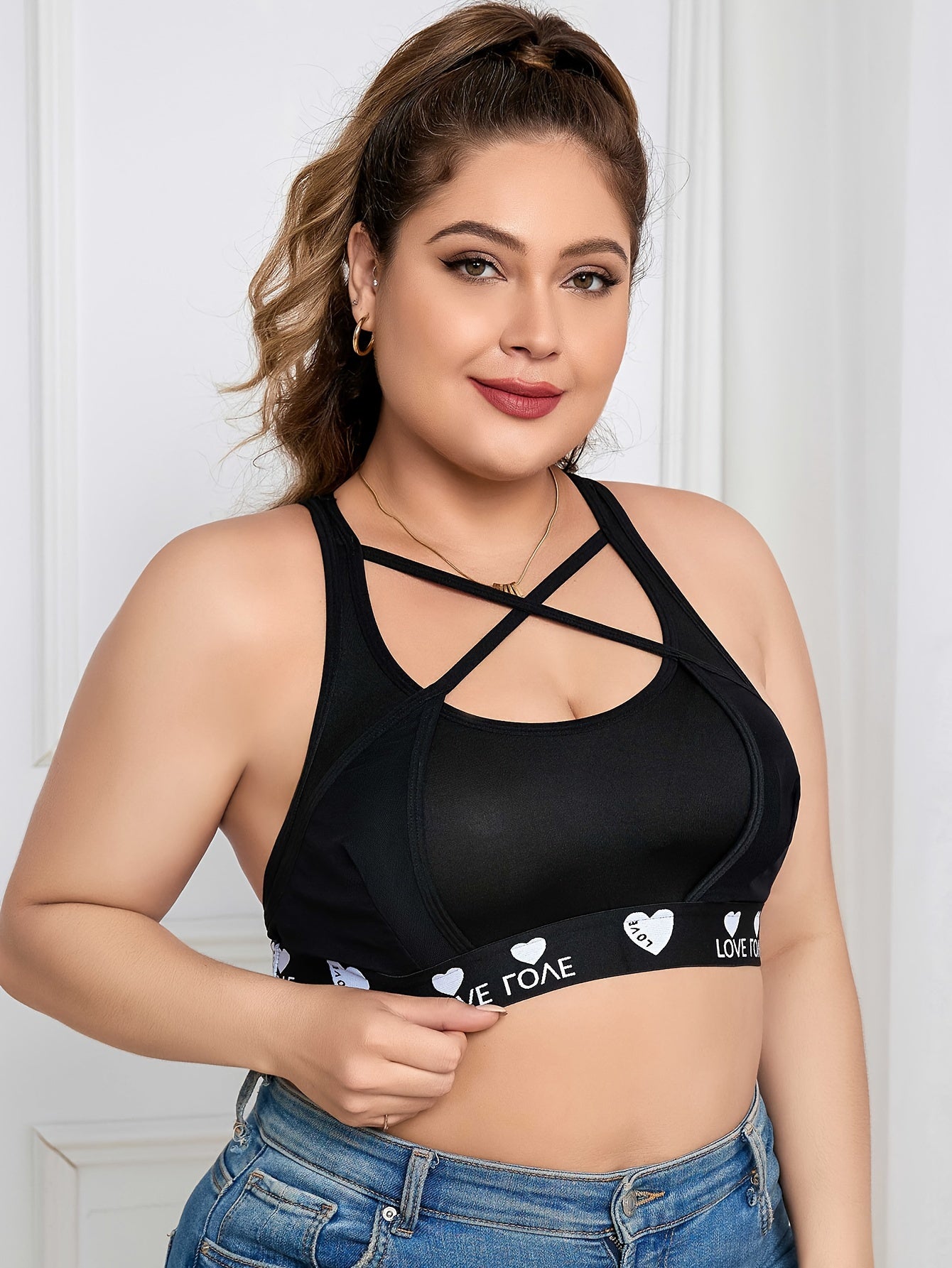 Plus Size Sports Bra Women's Gym Fitness Bra