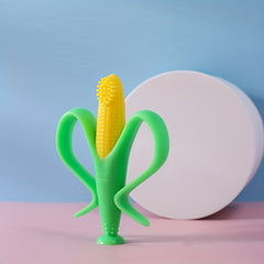 Silicone Corn Teether Toothbrush Baby Teething Toy
