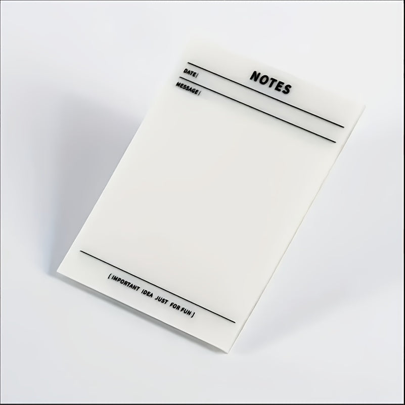 50 Sheets Transparent Plan Sticky Notes Key Grid Horizontal Lines