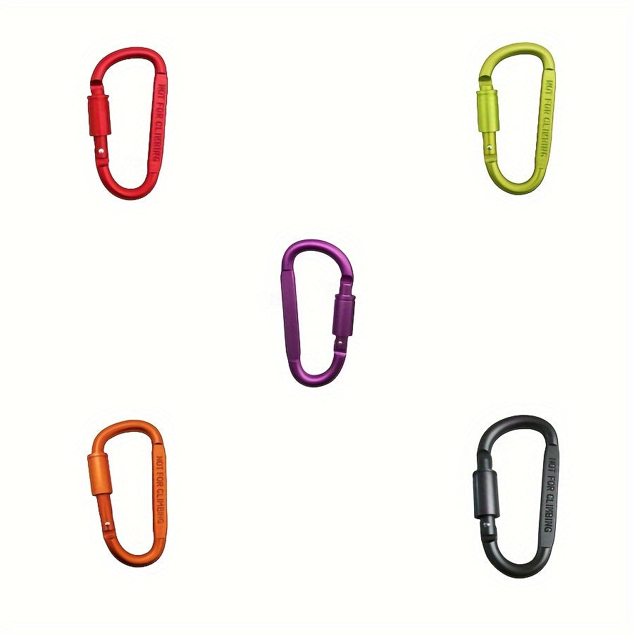 5pcs Aluminum Hanging Buckle for Outdoor Camping Hiking