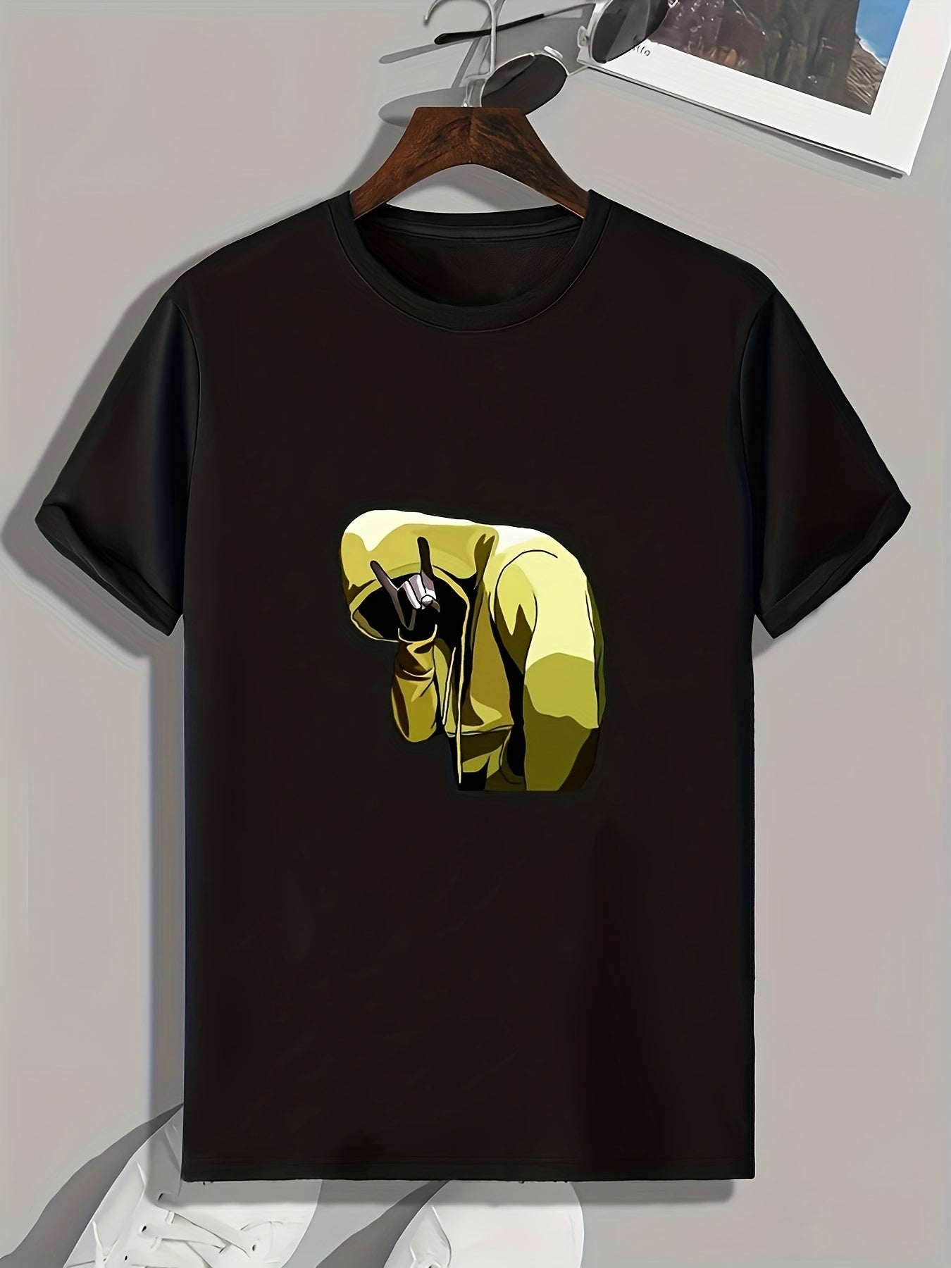 Guy Pattern Print Men's Sports T-shirt