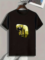 Guy Pattern Print Men's Sports T-shirt
