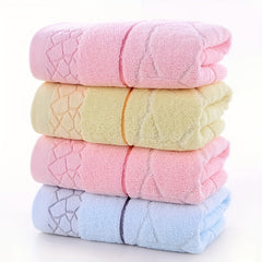 4pcs Soft Cotton Hand Towels for Home Bathroom Gym Spa Plain Absorbent Towel