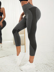 Women's Grey Skinny Leggings for Yoga, Running, Fitness