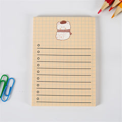 50pcs Bear Memo Pad Heart Small Book Self adhesive Tearable Sticky Notes