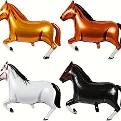 4pcs 76.2cm Horse Balloons - Horse Themed Party Balloons for Birthday Party