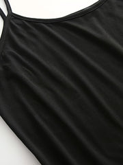 3 Pack Plus Size Basic Dress Set Solid Round Neck Slim Fit Cami Dress