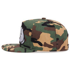 Two Palm Embroidered Camo Hip Hop Hat