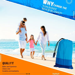 Water Resistant Sandproof Beach Blanket Mat Outdoor Picnic Camping Blanket